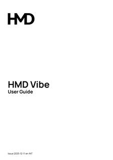 HMD Vibe manual. Smartphone Instructions.
